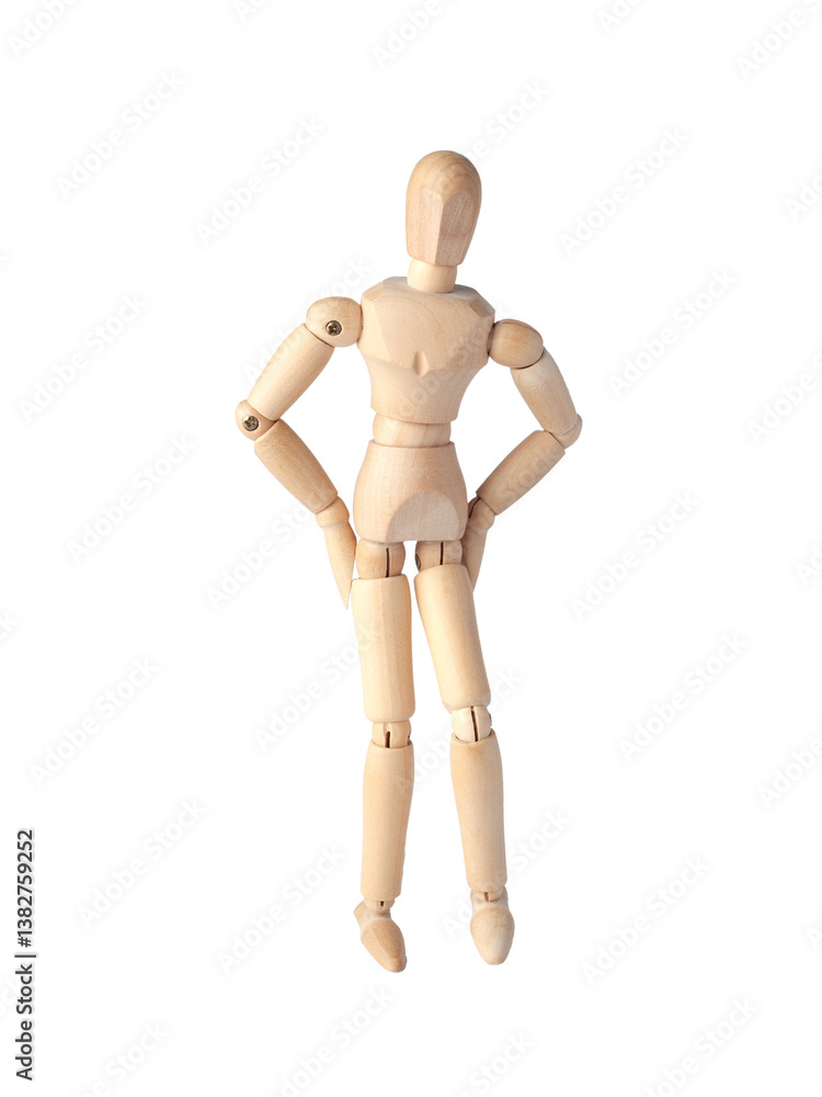 A Wooden dummy with hands on the belt, standing confidently. A Poseable figure and Articulated mannequin capture a moment of strength and poise, perfect for artists and creating dynamic, A Wooden dummy with hands on the belt, standing confidently. A Poseable figure and Articulated mannequin capture a moment of strength and poise, perfect for artists and creating dynamic,
