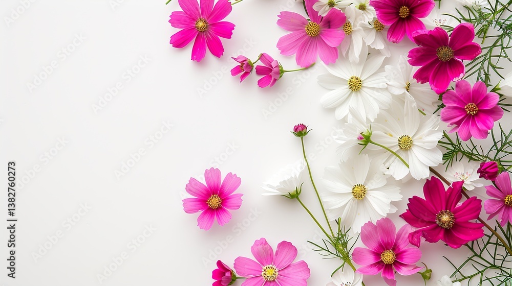 Festive frame from pink white flowers composition on the white background, flat lay. Copy space. Birthday, Mother's, Women's, Wedding Day concept. HD 8K mockup wallpaper Photographic Image
Festive frame from pink white flowers composition on the white background, flat lay. Copy space. Birthday, Mother's, Women's, Wedding Day concept. HD 8K mockup wallpaper Photographic Image
