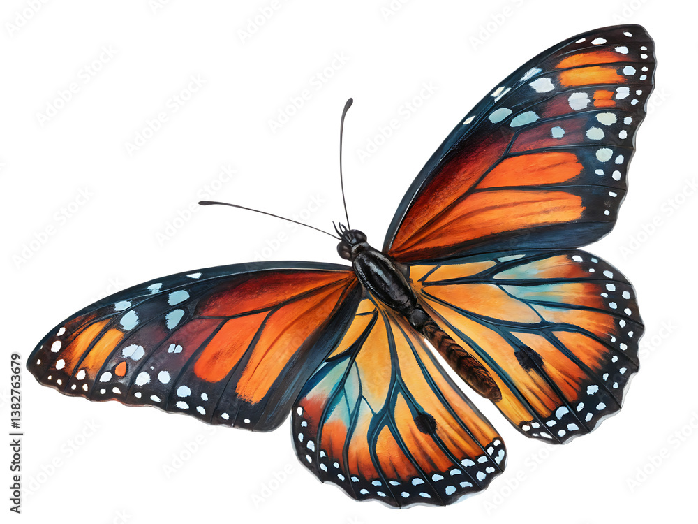 Fototapeta premium butterfly on a white background