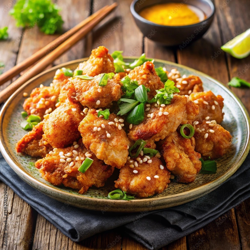 Delicious food with on a table Delicious food with on a table