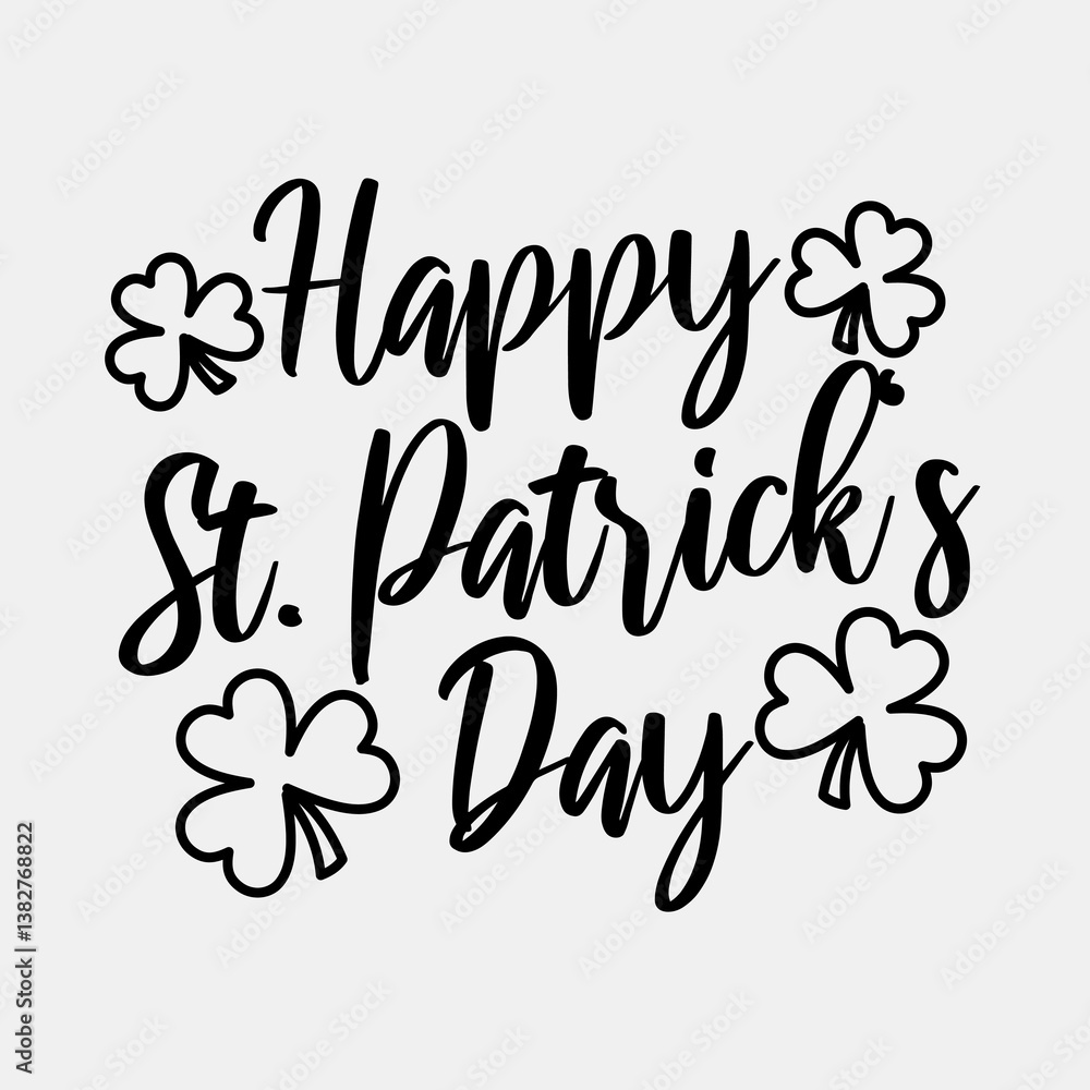 Icon happy st patricks day. St. Patrick's Day celebration elements. Icons in line style. Good for prints, posters, logo, party decoration, greeting card, etc. Icon happy st patricks day. St. Patrick's Day celebration elements. Icons in line style. Good for prints, posters, logo, party decoration, greeting card, etc.
