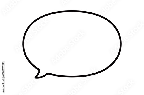 今っぽいシンプルなふきだしのイラスト素材　吹き出し　フレーム　枠　フキダシ　セリフ　話す　コメント