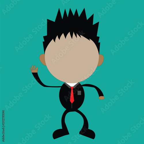 cartoon character of businessman cute