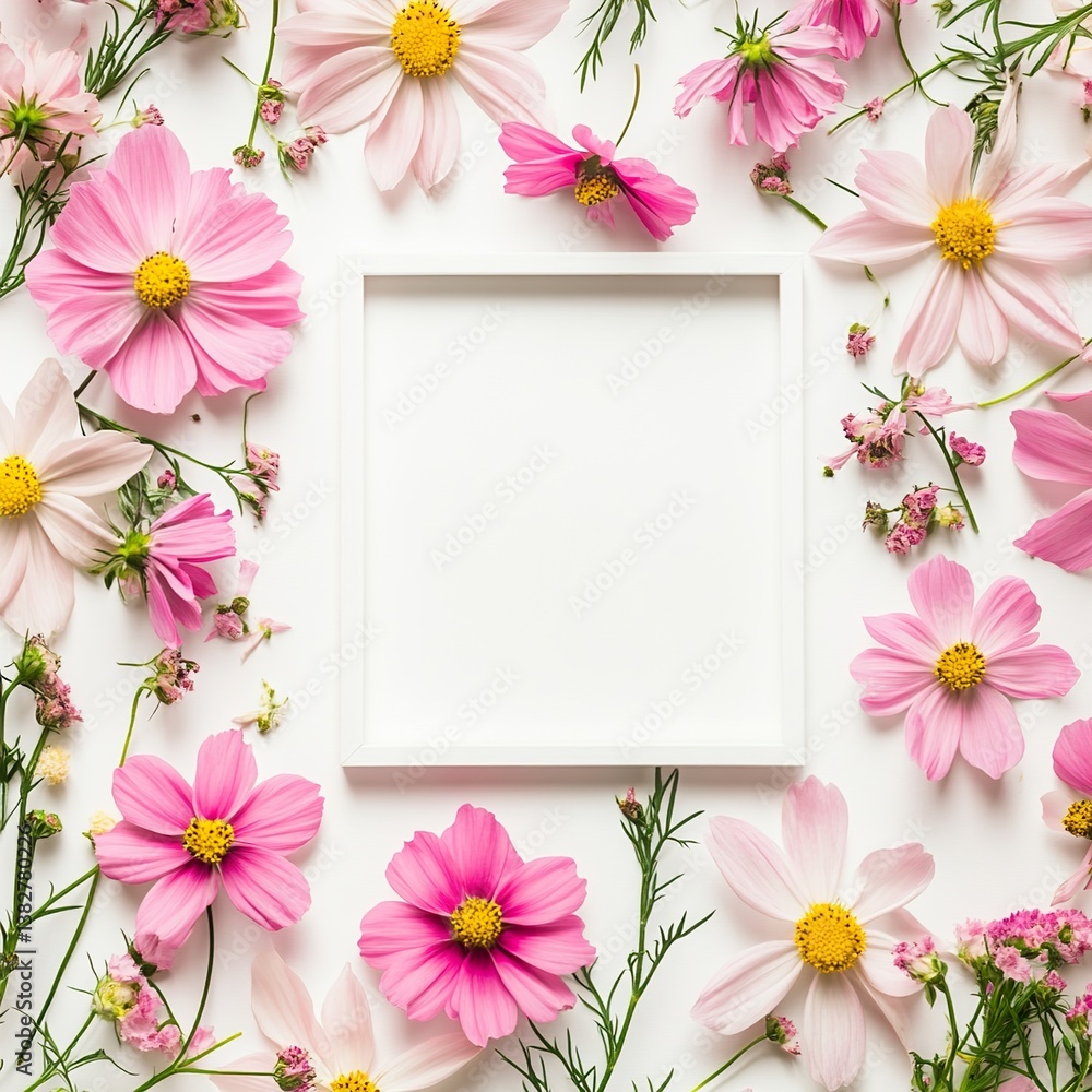 flower background template, empty white space for text in the center, with simple clean square frame HD 8K mockup wallpaper Photographic Image
flower background template, empty white space for text in the center, with simple clean square frame HD 8K mockup wallpaper Photographic Image