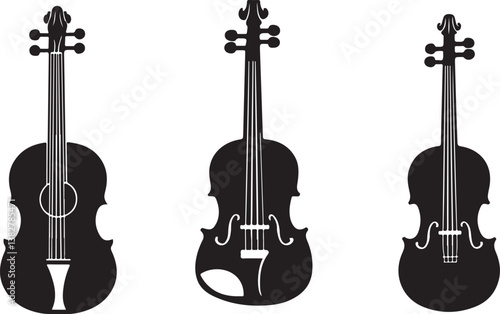 Guitar Silhouette Bundle | Rock Music Guitarist Clipart
