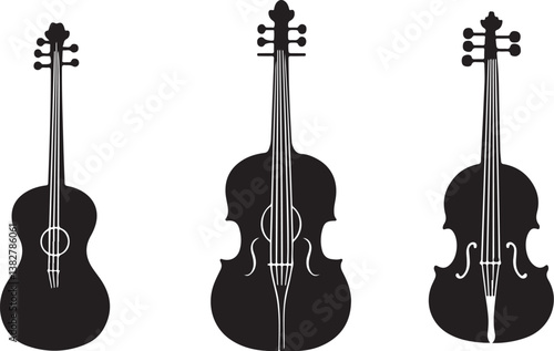 Guitar Silhouette Bundle | Rock Music Guitarist Clipart