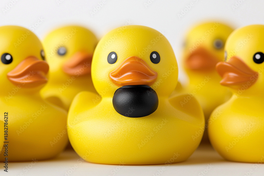rubber duck family. Generative AI rubber duck family. Generative AI