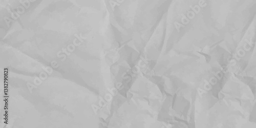 The texture of white paper is crumpled Background Old vintage page Hardboard with copy space for text