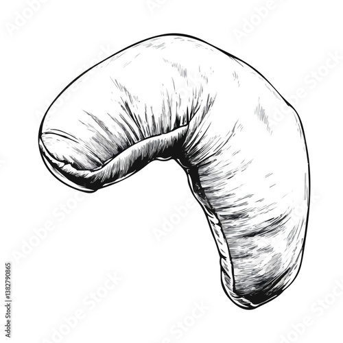 Elbow pad minimalist flat illustration, featuring a clean design isolated on a white background.

