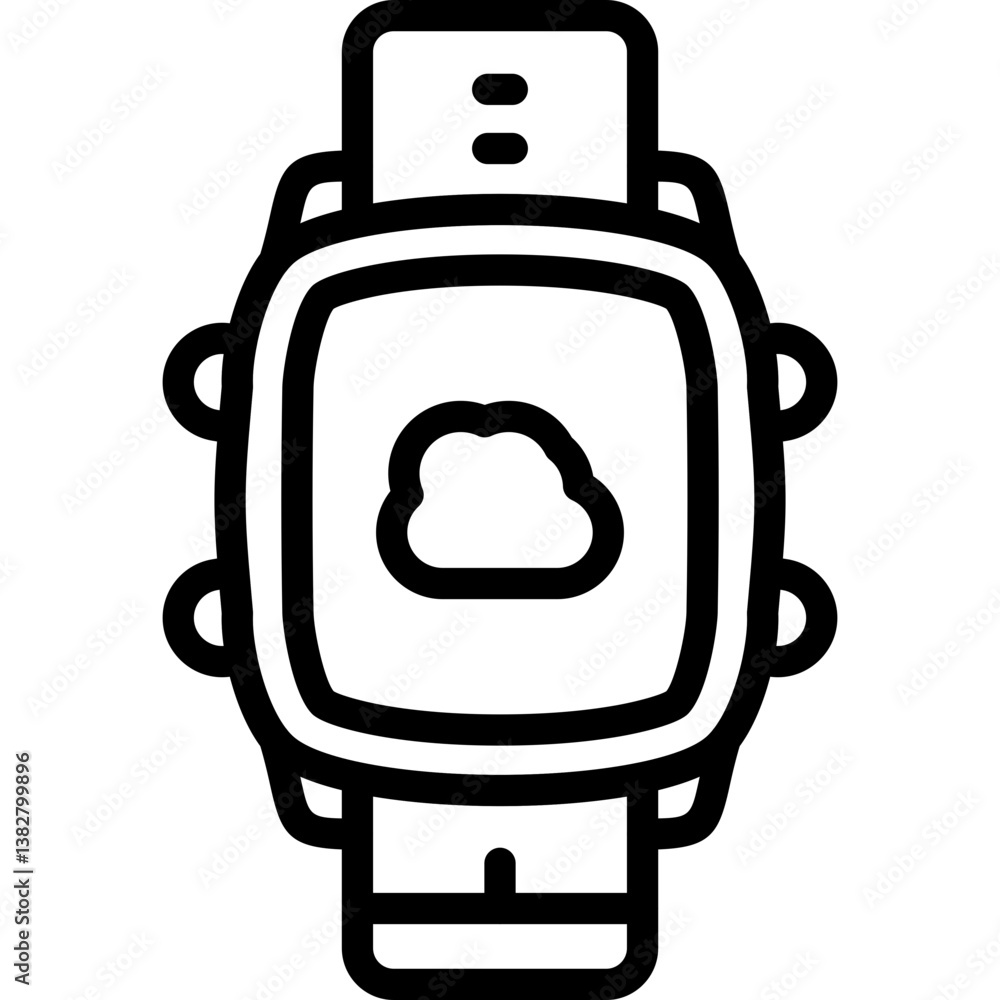 Naklejka premium Cloud Icon