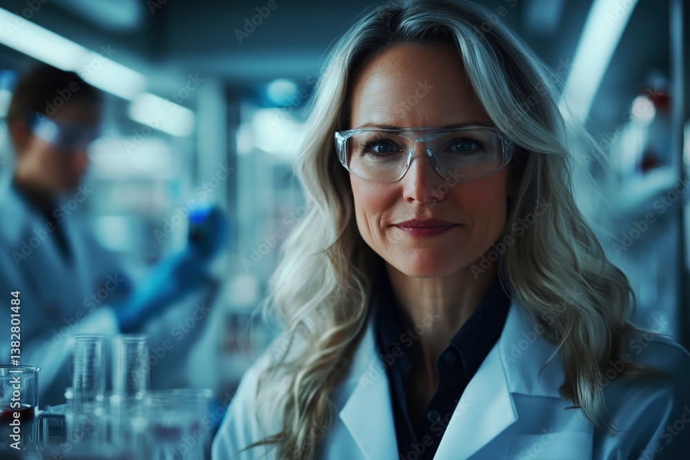 Portrait of a Confident Female Scientist in a Modern Laboratory Setting Portrait of a Confident Female Scientist in a Modern Laboratory Setting