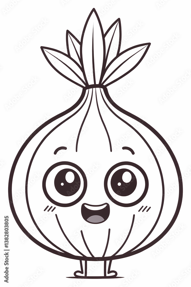 Obraz premium Fruits coloring page set, fruits coloring book page digital art, fruits line art