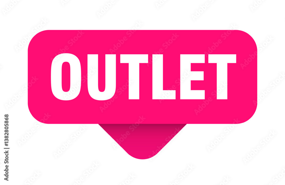outlet sticker. outlet sign on transparent background outlet sticker. outlet sign on transparent background