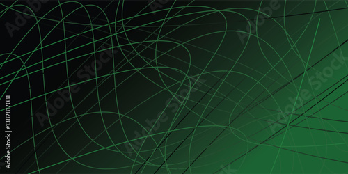 Abstract halftone background made of dots and lines in green colors