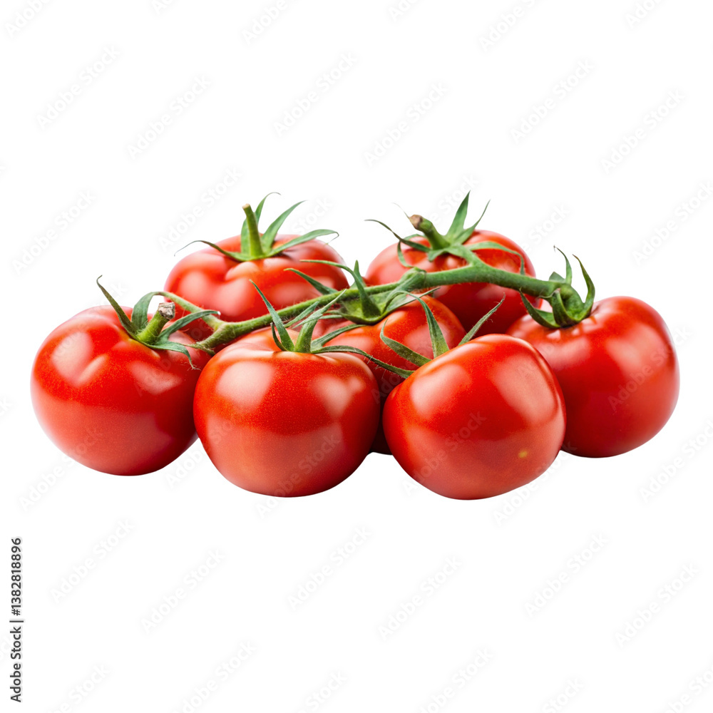 Close-up view of vibrant red ripe tomatoes with glossy surface and rich natural color Close-up view of vibrant red ripe tomatoes with glossy surface and rich natural color