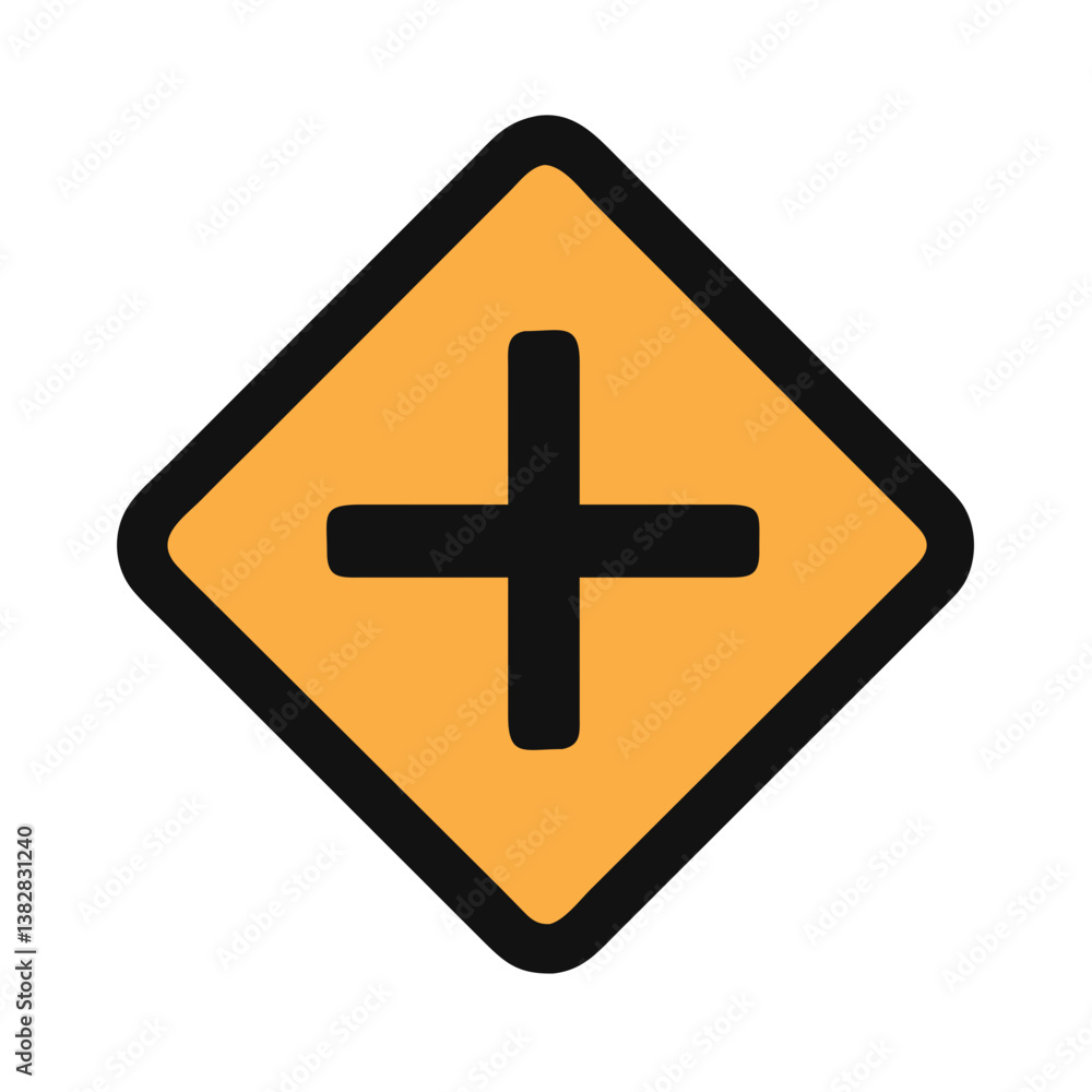 Fototapeta premium Addition Symbol Icon Design