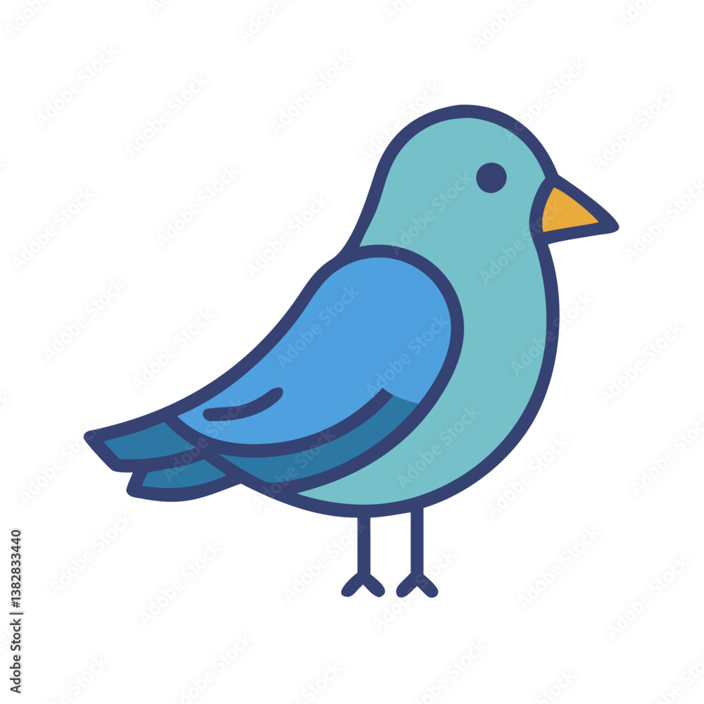 Cartoon Bird Icon Design Cartoon Bird Icon Design