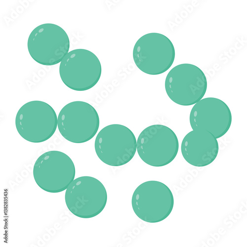 Enterococcus Flat Illustration