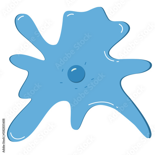 Fibroblast Flat Illustration