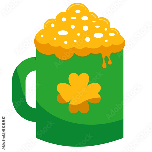 Happy st patrick's day beer. Festive st patrick's day