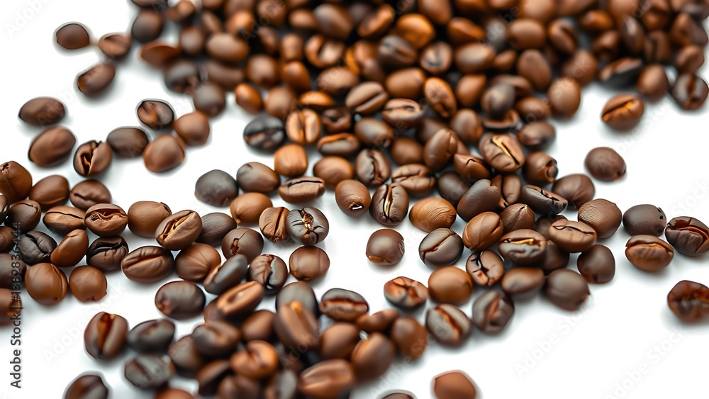 Obraz premium Hyper-Realistic Coffee Beans with Rich Texture