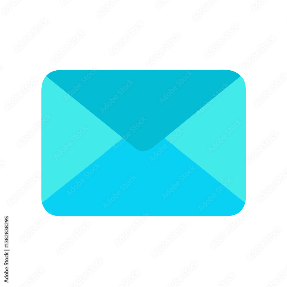 Stylish Closed Envelope Design Icon Stylish Closed Envelope Design Icon