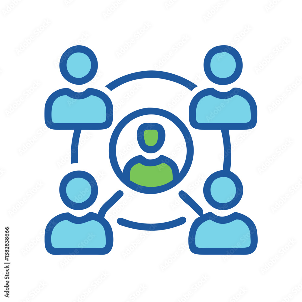 Dynamic Community Engagement Concept Icon Dynamic Community Engagement Concept Icon