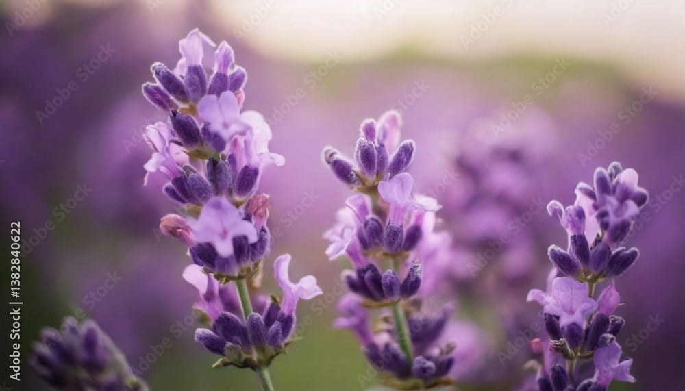 美しいラベンダーの花畑 フォトジェニックな風景 美しいラベンダーの花畑 フォトジェニックな風景