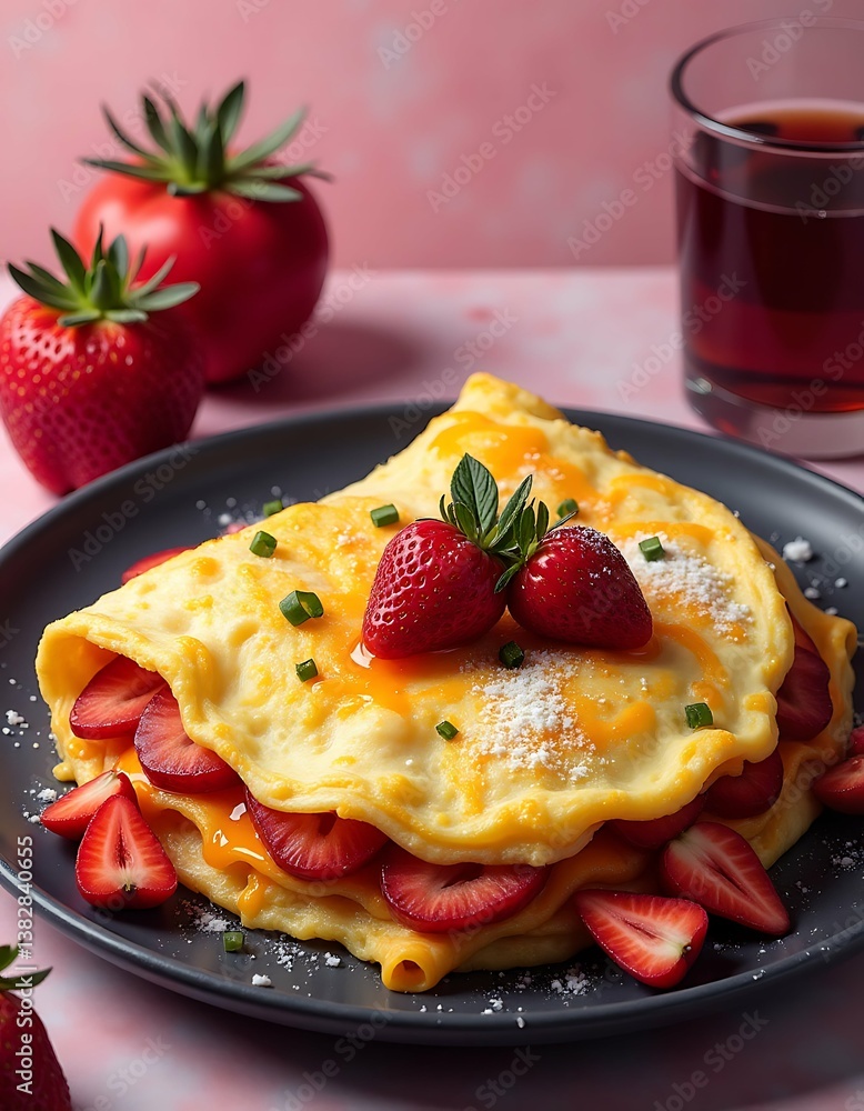 pancakes with strawberry jam pancakes with strawberry jam