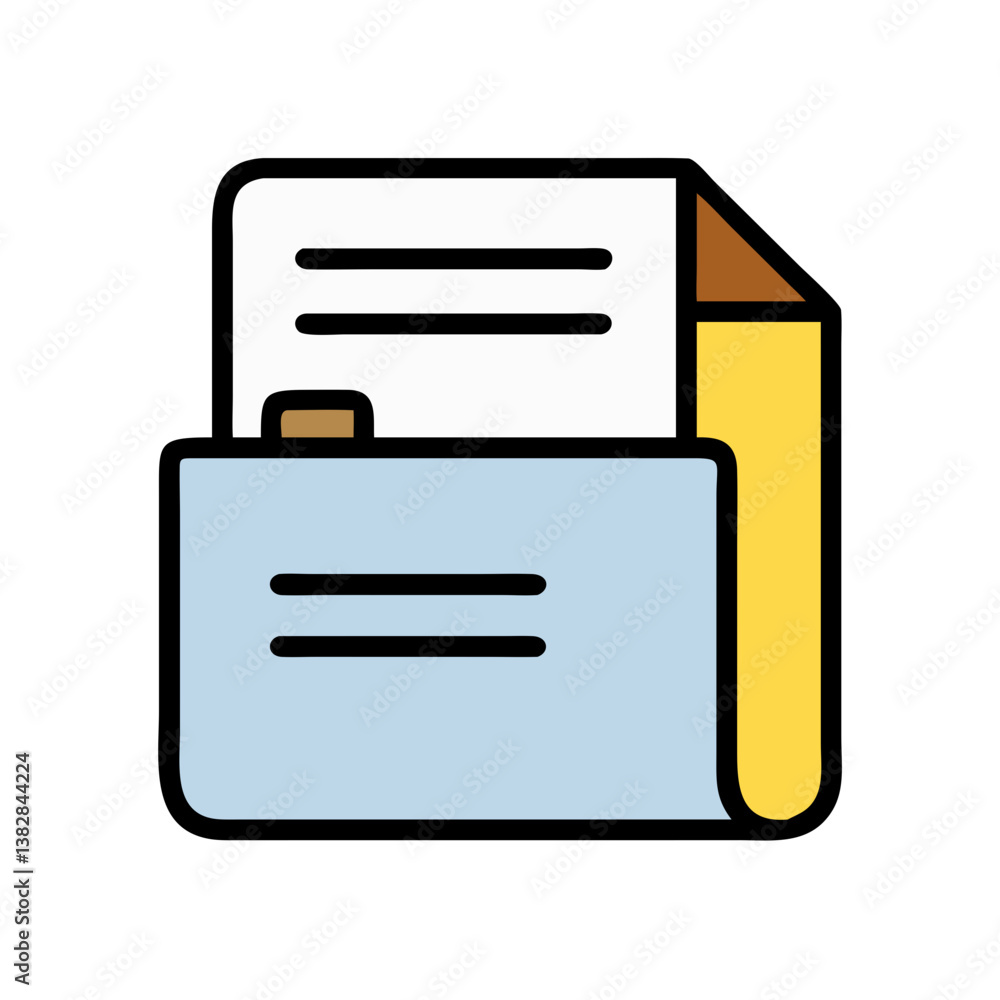 Educational File Folder Icon Educational File Folder Icon