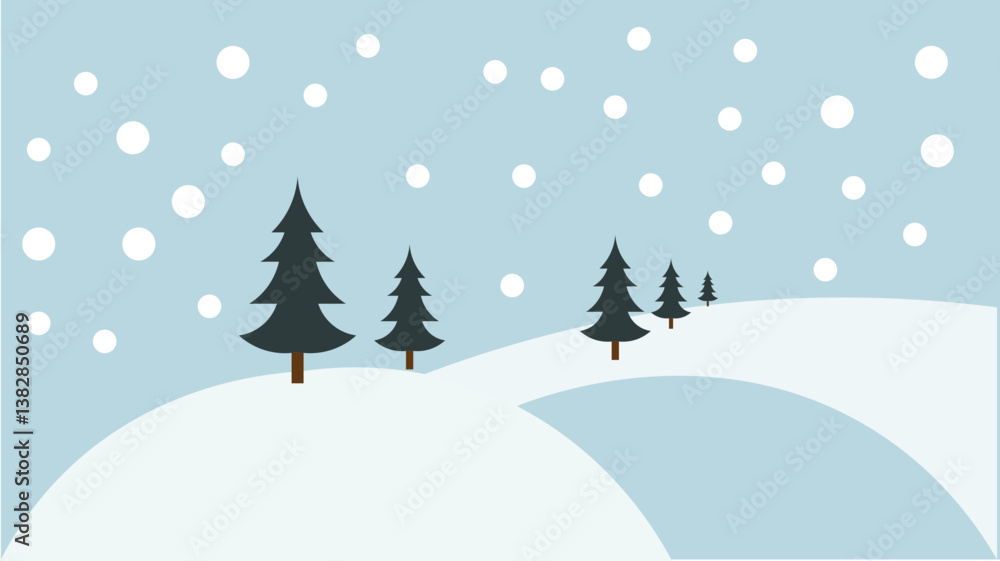 Obraz premium winter landscape with trees