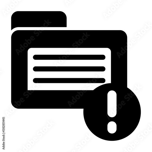 Folder Solid Style Icon