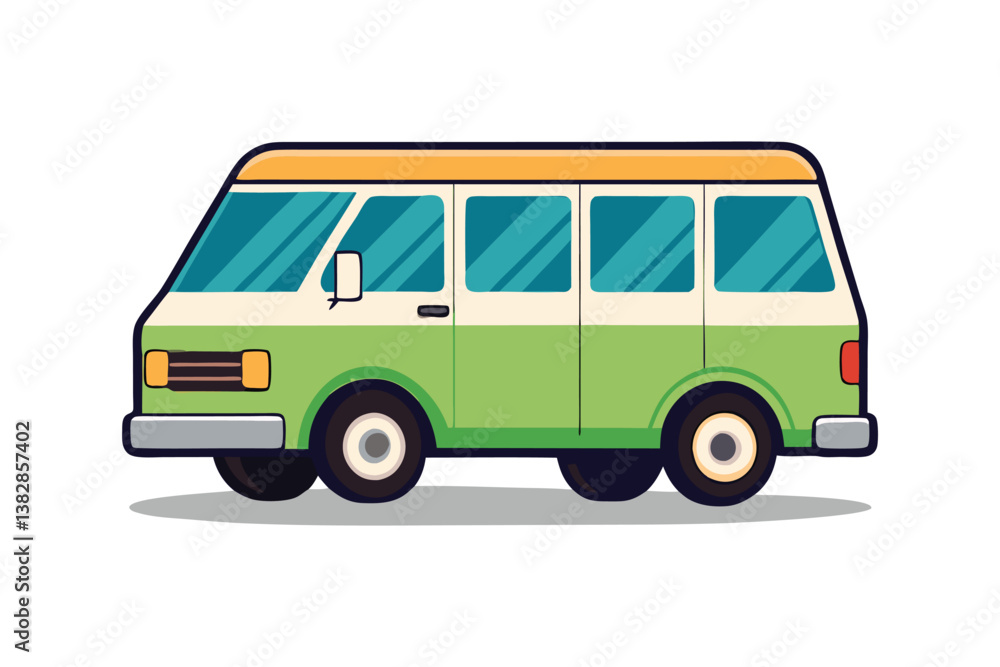 A vector illustration of Minivan vehicle on white background
A vector illustration of Minivan vehicle on white background