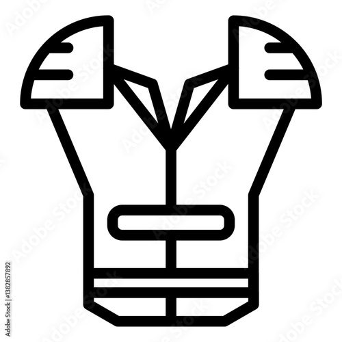 Rugby Vest Gear Icon