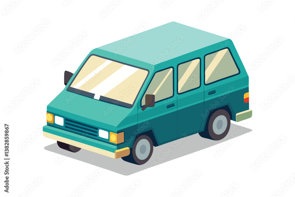 A vector illustration of Minivan vehicle on white background
A vector illustration of Minivan vehicle on white background