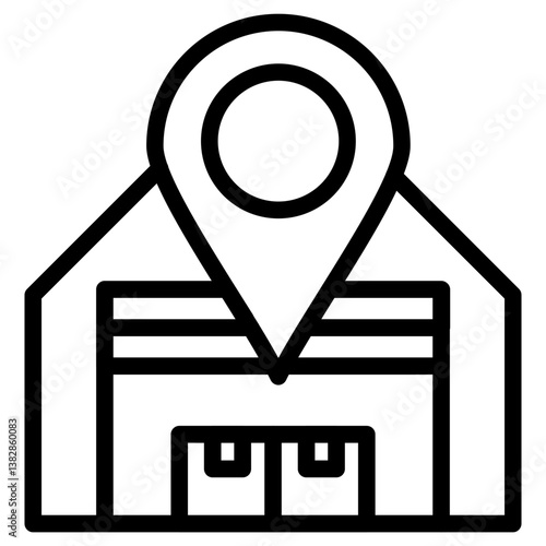Warehouse Location Icon
