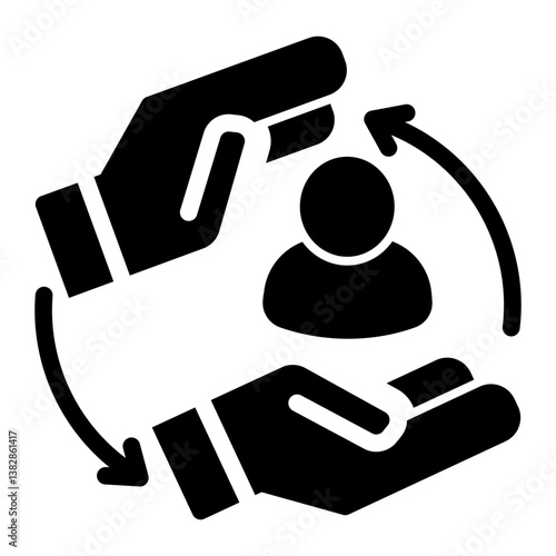 Loyalty Icon Solid Style for Scholarship Pack Icon Themes