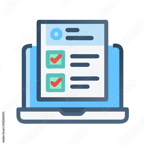  Educational Test Icon for Online Assessments