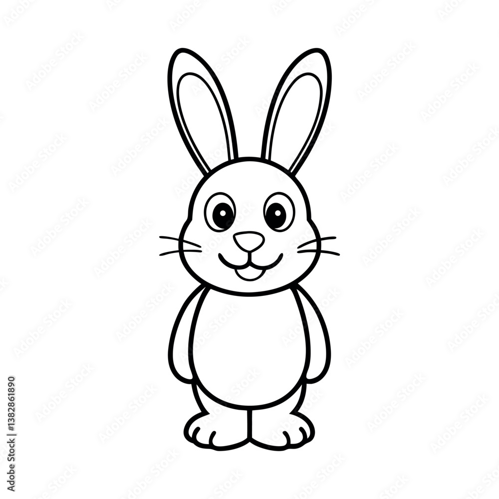 Obraz premium Cute funny rabbit