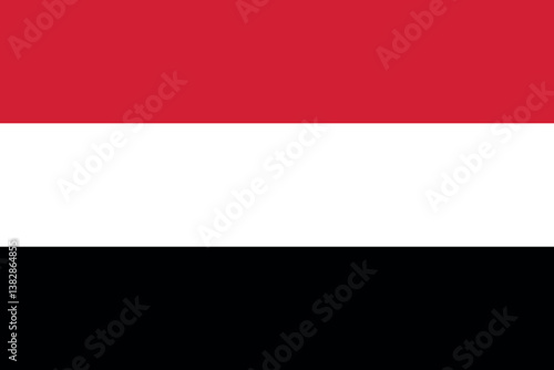 National Flag of Yemen, Emblem of the Yemeni, symbol of country pride and independence ideal