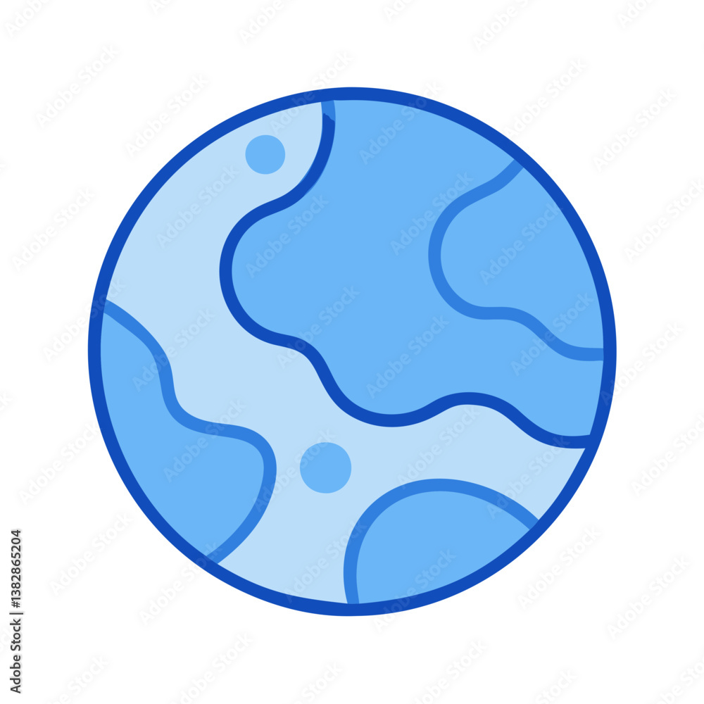 Planet Icon for Space Exploration Planet Icon for Space Exploration
