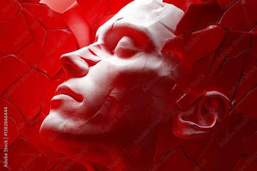 Health problem. Health improvement. Medical diagnosis. Treatment plan. Metaphorical hemophilia emotions of a long-lasting sickness. Chronic disorder - hemophilia: abstract image of mental sta.
