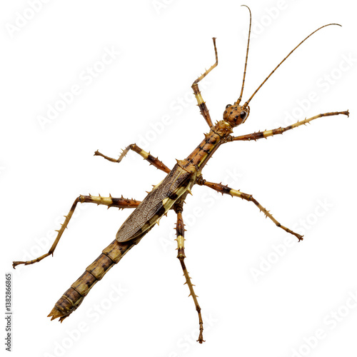 Wallpaper Mural Spiny Stick Insect with Thorny Camouflage on White Background Torontodigital.ca