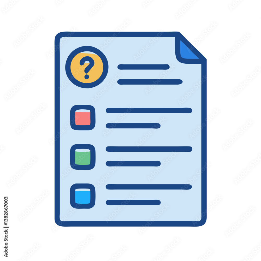 Quiz Sheet Icon for Testing Quiz Sheet Icon for Testing