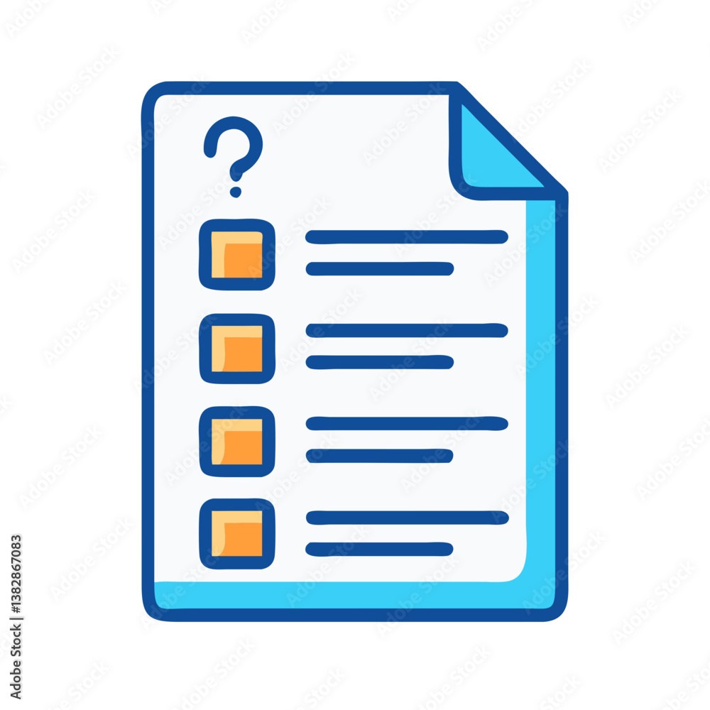 Testing Sheet Icon for Quizzes Testing Sheet Icon for Quizzes