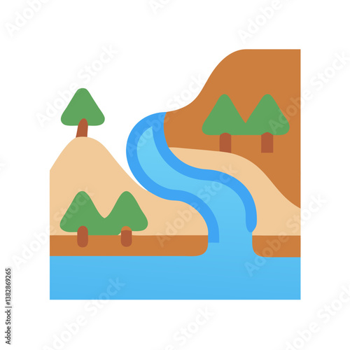 Nature River Icon for Landscapes