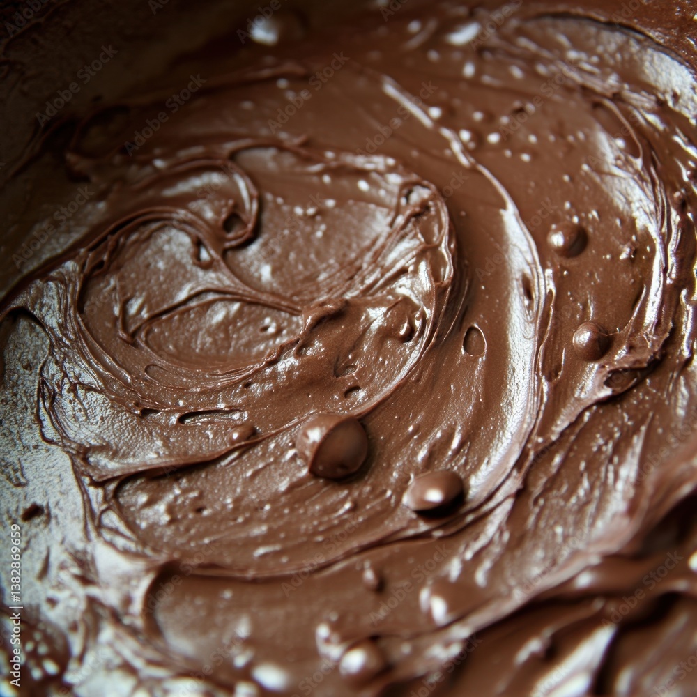Rich and Creamy Chocolate Ganache Swirls in a Bowl Close Up Capturing the Decadence and Smooth Texture Perfect for Baking Projects and Dessert Creations Rich and Creamy Chocolate Ganache Swirls in a Bowl Close Up Capturing the Decadence and Smooth Texture Perfect for Baking Projects and Dessert Creations