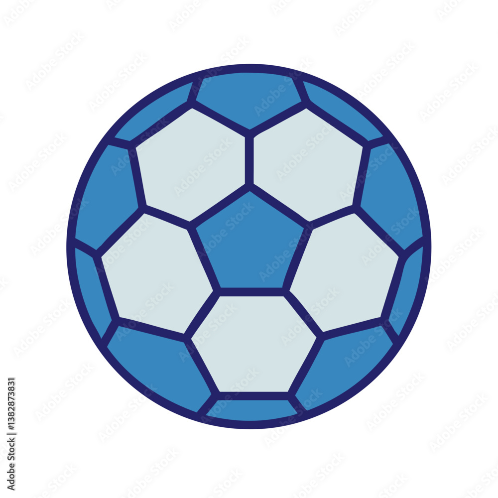 Naklejka premium Sports Ball Icon for Soccer Games