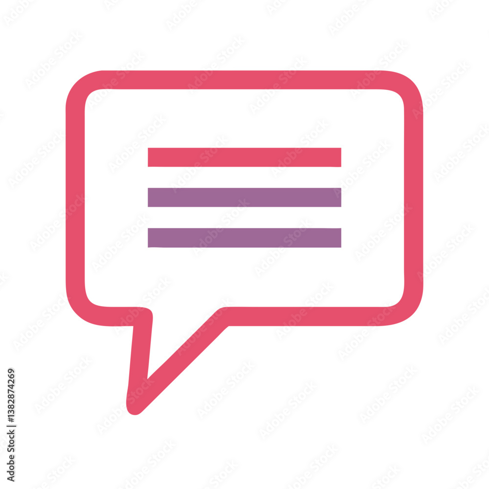 Dynamic Speech Bubble Icon Dynamic Speech Bubble Icon