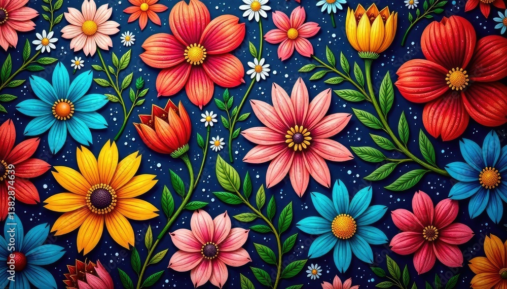 Intricate floral textile design, repeating motif, texture, stylish, fabric Intricate floral textile design, repeating motif, texture, stylish, fabric